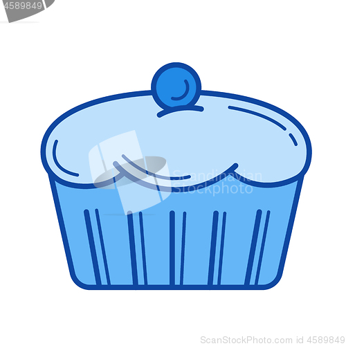 Image of Muffin line icon.