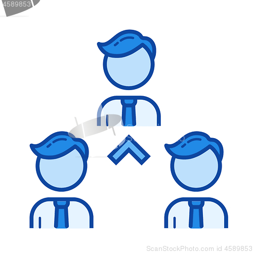 Image of Workforce line icon.