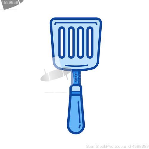 Image of Spatula line icon.