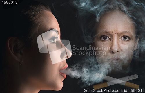 Image of harm from smoking
