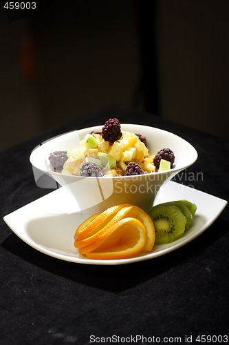 Image of colorful fruit salad dessert