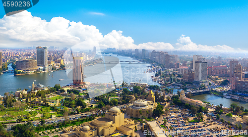 Image of Panorama of Cairo cityscape