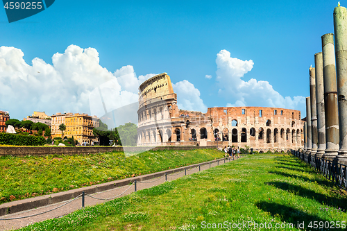 Image of Rome at sunset