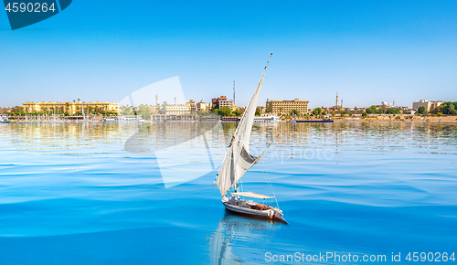 Image of Nile off the coast of Luxor