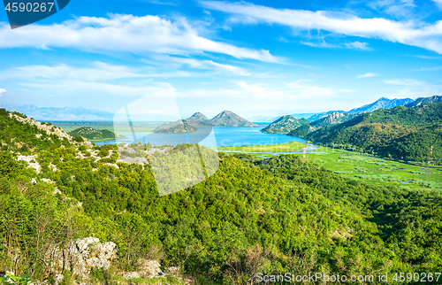 Image of Mountains and Skadar lake