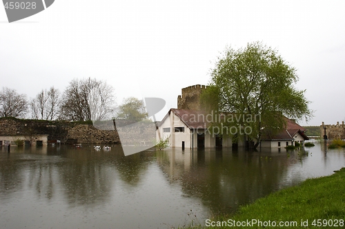 Image of flooded homes