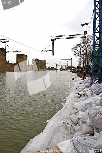Image of flooded railway