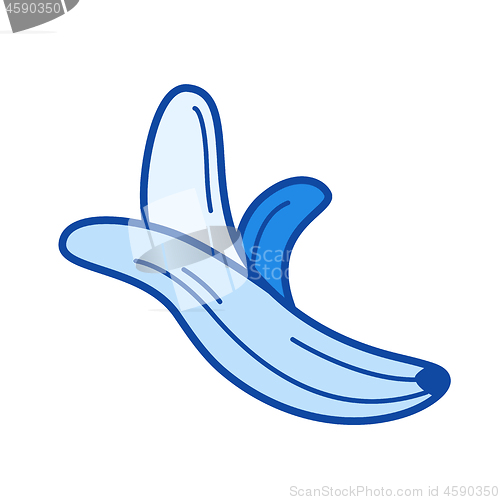 Image of Banana line icon.