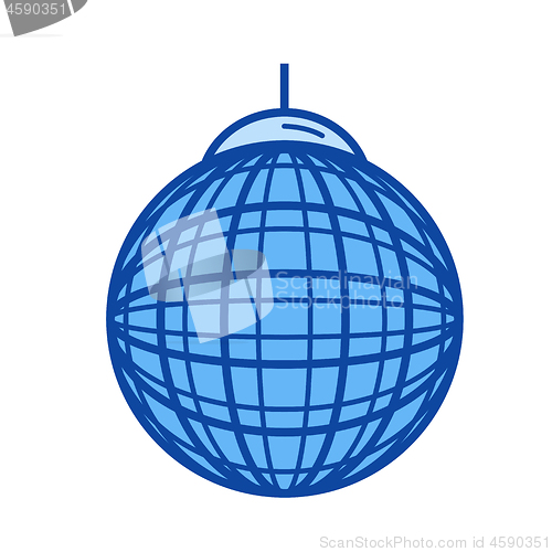 Image of Party ball line icon.