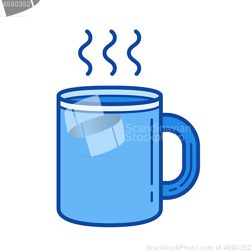 Image of Coffee mug line icon.