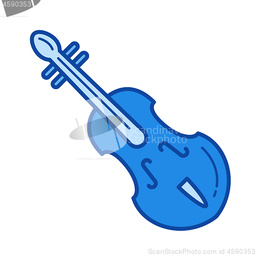 Image of Violin line icon.