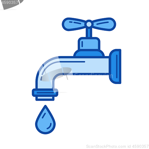 Image of Water supply line icon.