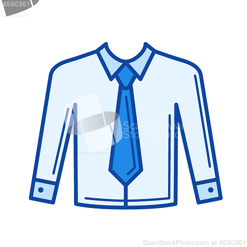 Image of Necktie line icon.