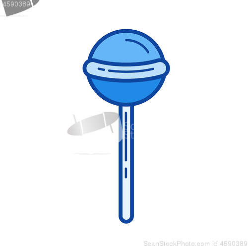 Image of Lollipop line icon.