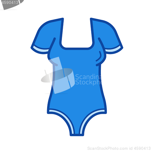 Image of Bodysuit line icon.