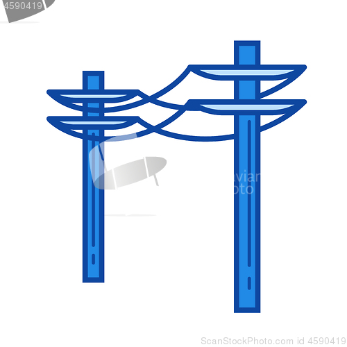 Image of Power line icon.