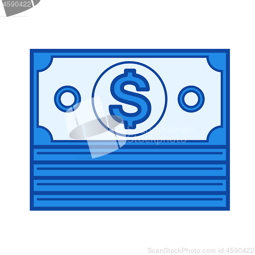 Image of Cash line icon.