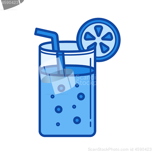 Image of Lemonade line icon.