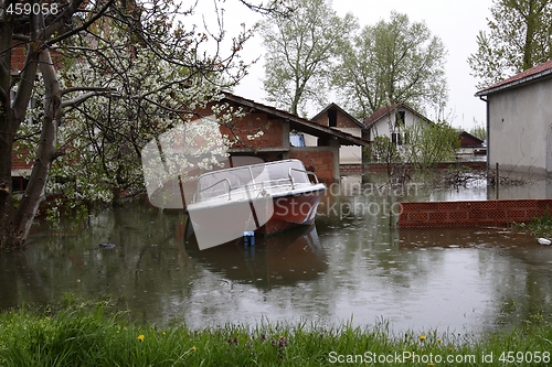 Image of flooded homes