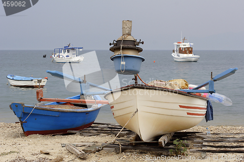 Image of greek fishing boats
