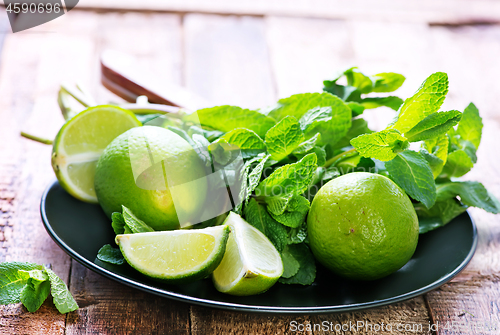 Image of ingredients for mojito