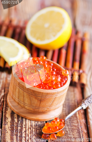 Image of salmon caviar