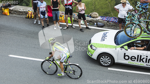 Image of The Cyclist Jean-Marc Marino on Col de Peyresourde - Tour de Fra