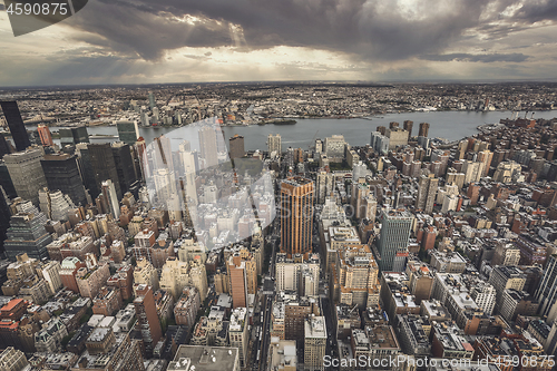 Image of Top view of New York City