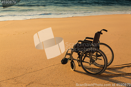 Image of Wheelchair on the beach