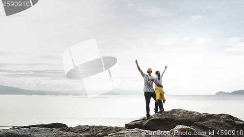 Image of Couple enjoying the view