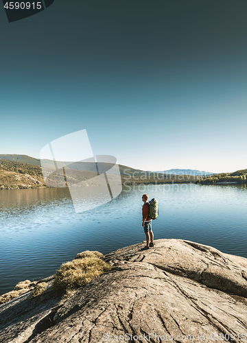 Image of Man hiking