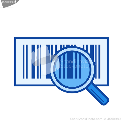 Image of Bar code line icon.