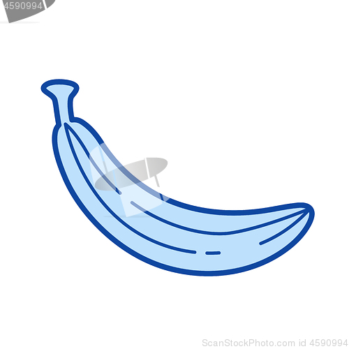 Image of Banana line icon.