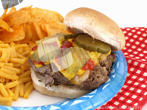 Image of Burger and Sides