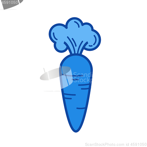 Image of Fresh carrot line icon.
