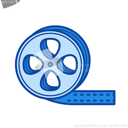 Image of Film strip line icon.