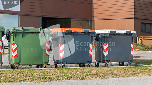Image of Three Recycling Containers