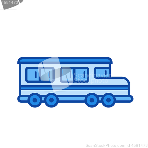 Image of School bus line icon.