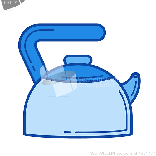 Image of Hot kettle line icon.