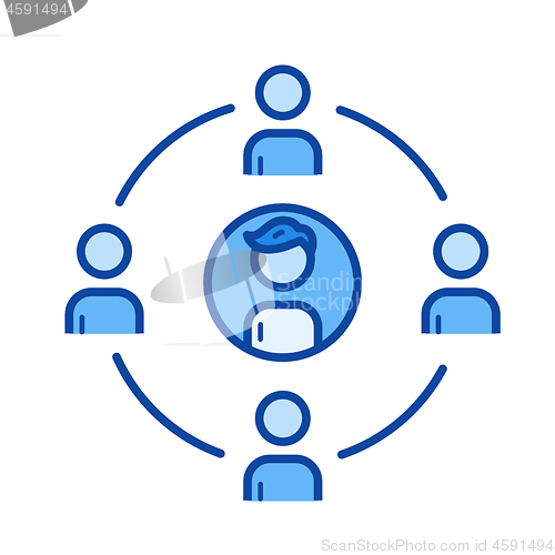 Image of Community line icon.