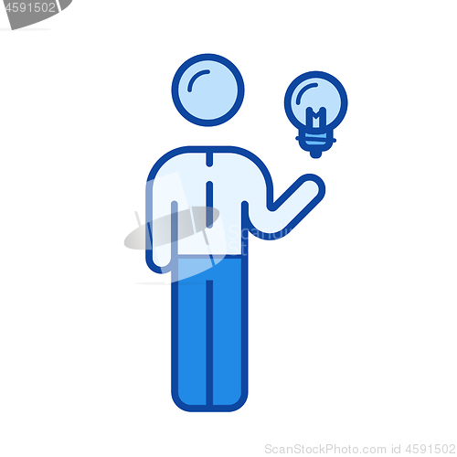 Image of Business idea line icon.