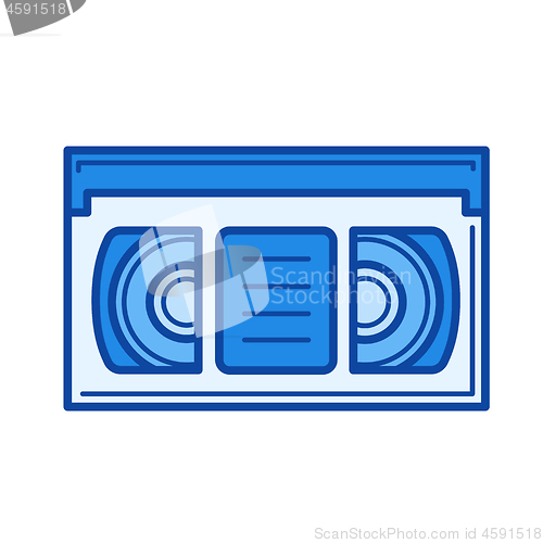 Image of Video tape line icon.