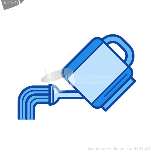 Image of Watering can line icon.