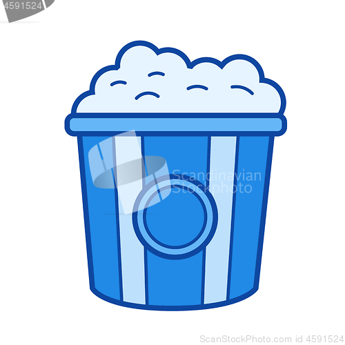 Image of Popcorn line icon.