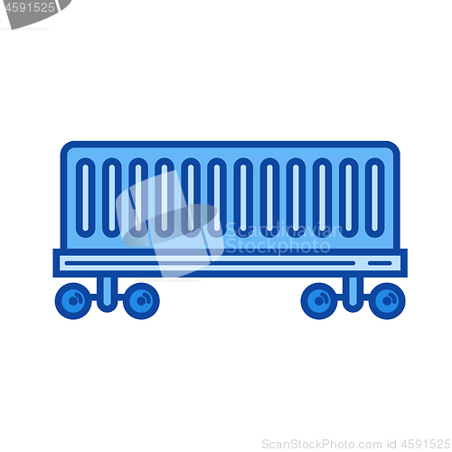 Image of Railroad delivery line icon.