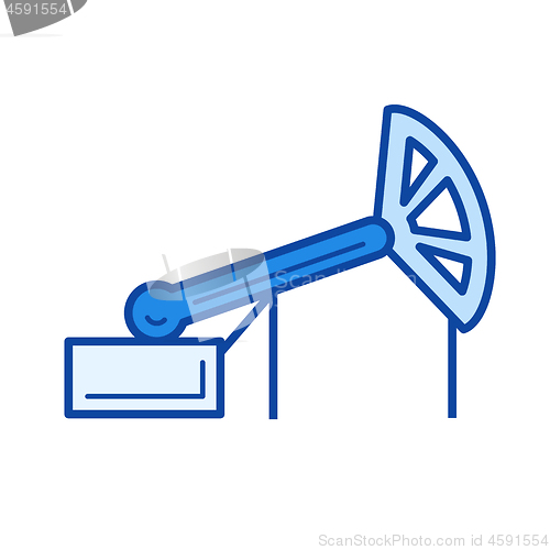 Image of Oil production line icon.