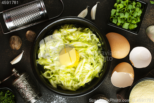 Image of grated zucchini 