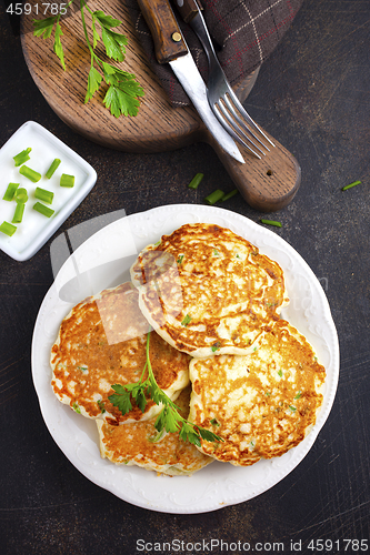 Image of pancakes with onion