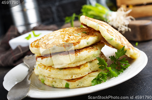 Image of pancakes with onion