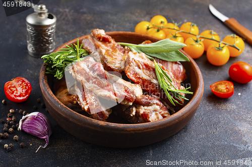 Image of raw ribs meat